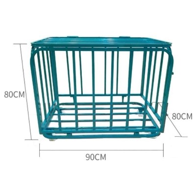 Heavy-Duty Metal Basketball Storage Cage | Wheeled Ball Cart for Sports Facilities