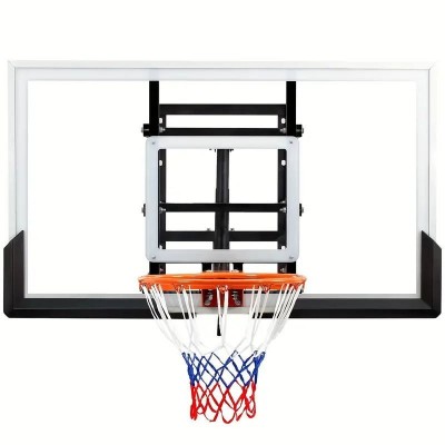 Motorized Wall-Mounted Basketball Hoop | Telescopic Height-Adjustable Basketball System for Resident