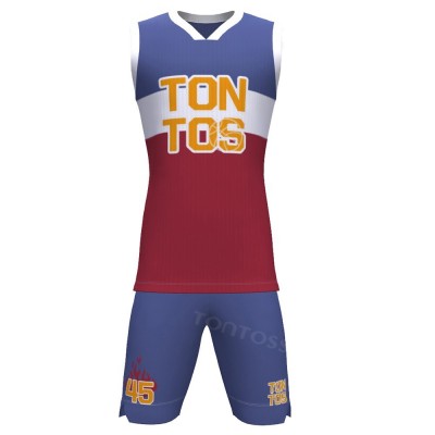 Custom Polyester Basketball Jersey & Shorts Set | Personalized Logo & Color Basketball Uniform for T