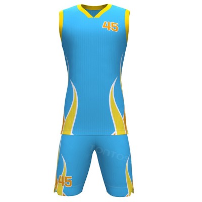 Custom Polyester Basketball Jersey & Shorts Set | Personalized Logo & Color Basketball Uniform for T