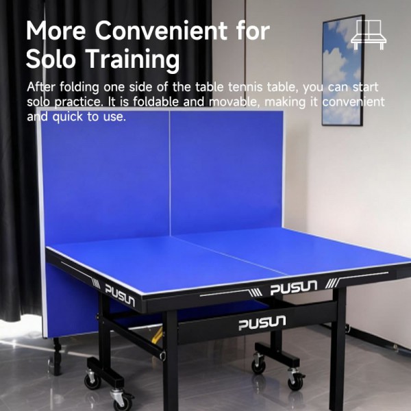 PUSUN Foldable Standard Home Table Tennis Tableimg-3