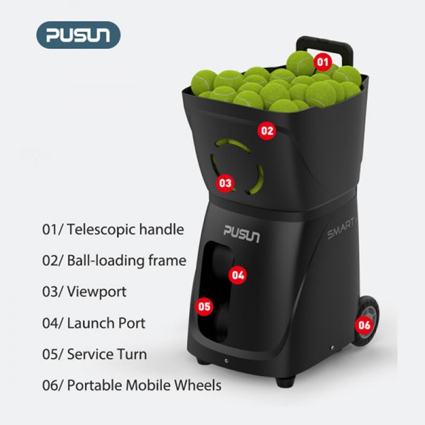 PUSUN Tennis automatic serve machine PT Smart Piimg-2