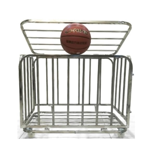 Heavy-Duty Metal Basketball Storage Cage | Wheeled Ball Cart for Sports Facilitiesimg-2