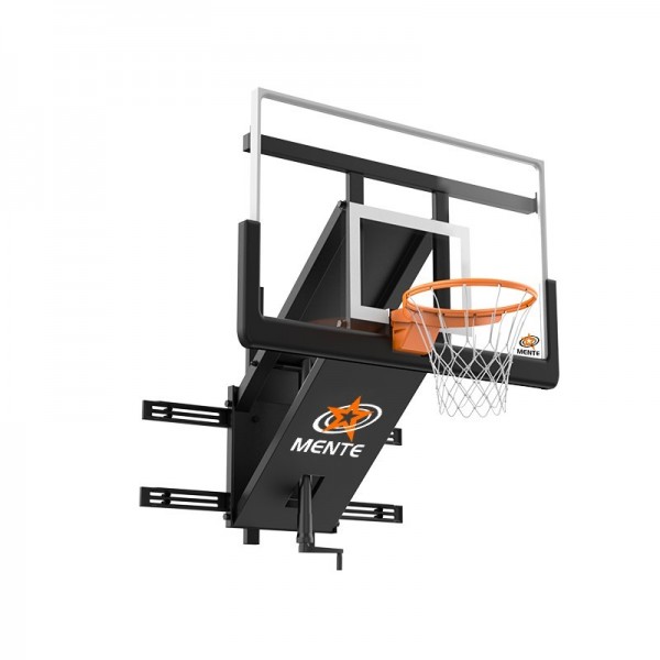 Motorized Wall-Mounted Basketball Hoop | Telescopic Height-Adjustable Basketball System for Residentimg-2