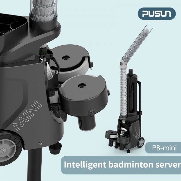PUSUN PB-mini APP Controlled Badminton Feeding Machine | Portable Shuttlecock Launcher for Home Traiimg-3