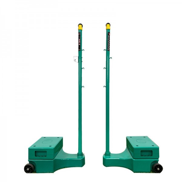 Heavy Duty Steel Badminton Poles with Wheels | Weatherproof Badminton Net Set with Counterweightimg-1