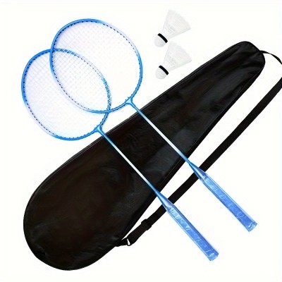 Lightweight Premium Badminton Set Portable Racket and Shuttlecock Combo with Bag