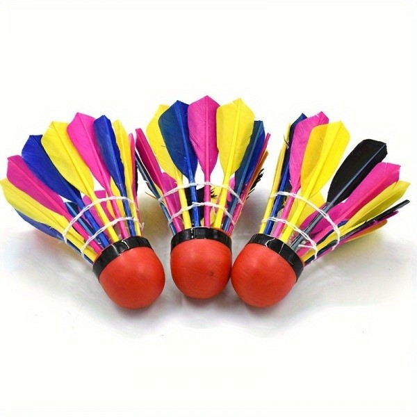 Premium Rubber Head Badminton Shuttlecocks Durable and Long Lasting for Outdoor Playimg-5
