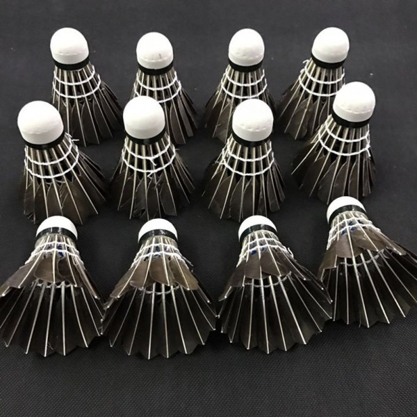 Professional Competition Grade Badminton Shuttlecocks Durable Goose Feather for Tournament Playimg-3