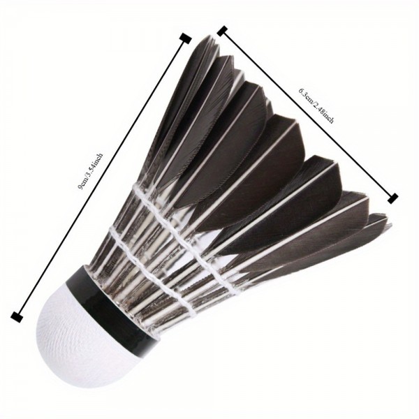 Professional Competition Grade Badminton Shuttlecocks Durable Goose Feather for Tournament Playimg-2