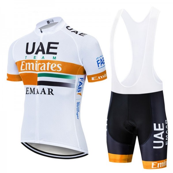 UAE Team Emirates Short Sleeve Cycling Kit Quick Dry Road Bike Jersey and Bib Shorts Setimg-4