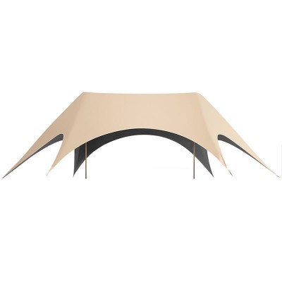 Large Capacity Oxford Fabric Camping Tarp 2-18 Person Quick Assemble UV Blocking Rainproof Canopy