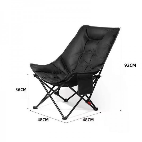 Portable Folding Moon Chair High Back Reclining Camping Chair for Fishing and Outdoor Adventuresimg-4