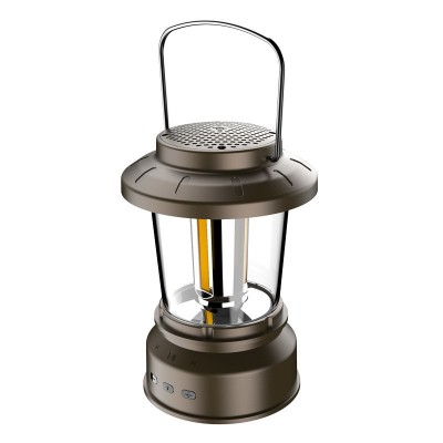 Bluetooth Speaker Camping Lantern USB Rechargeable Warm White and Cool White Light for Outdoor Trips