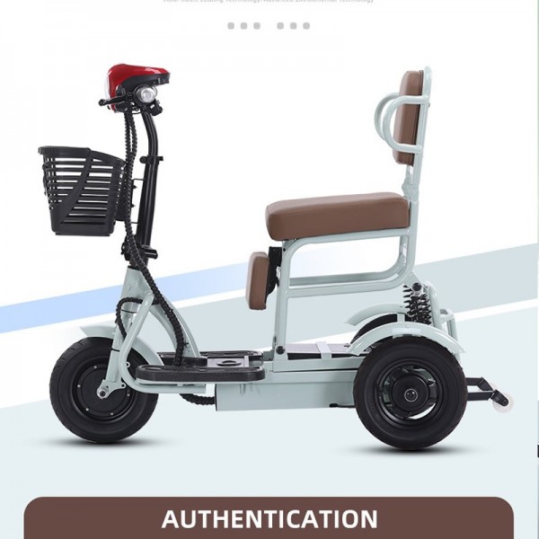Folding Lightweight Electric Tricycle for Seniors Portable 3 Wheel Scooter for Elderly Mobilityimg-4