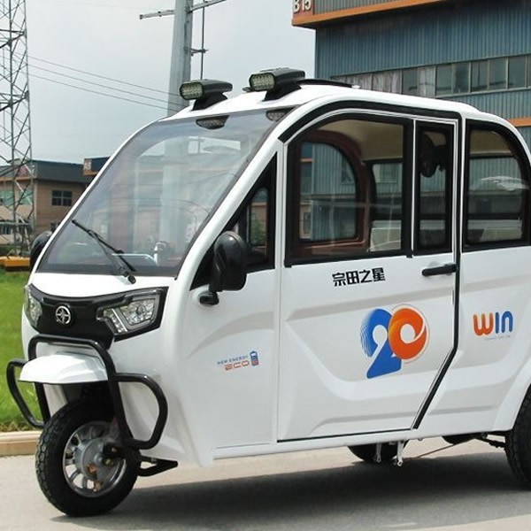 New Fully Enclosed Electric Tricycle Pickup Passenger Cargo 3 Wheel Scooter for Family & Senior Useimg-2