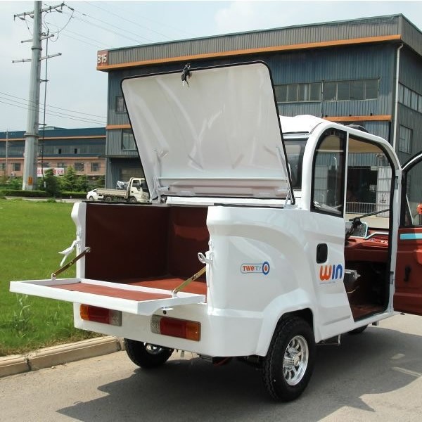 New Fully Enclosed Electric Tricycle Pickup Passenger Cargo 3 Wheel Scooter for Family & Senior Useimg-4