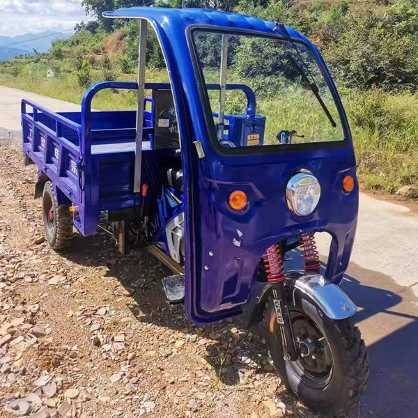 Heavy-Duty Gas Powered Dump Tricycle 3 Wheel Motorized Cargo Trike for Farm & Rural Haulingimg-5