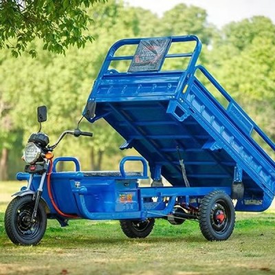 Heavy-Duty Electric Dump Tricycle High Load Capacity 3 Wheel Cargo Trike for Farm & Agricultural Hau