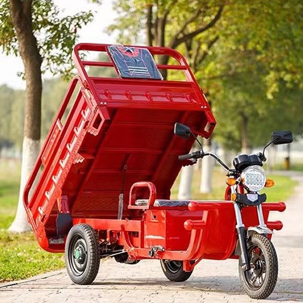 Heavy-Duty Electric Dump Tricycle High Load Capacity 3 Wheel Cargo Trike for Farm & Agricultural Hauimg-4