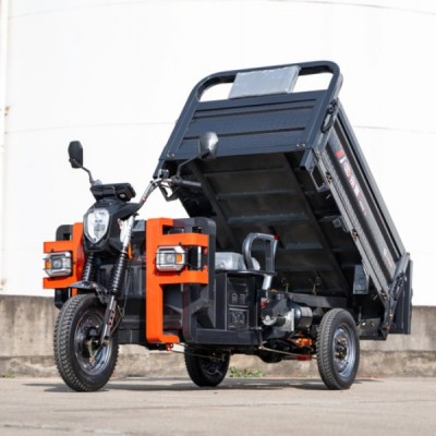 Hydraulic Dump Electric Tricycle Heavy-Duty Cargo Trike for Farm & Agricultural Hauling