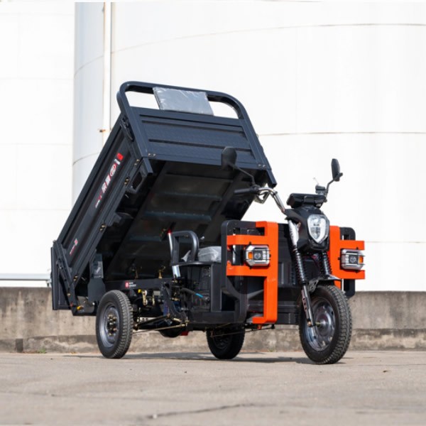 Hydraulic Dump Electric Tricycle Heavy-Duty Cargo Trike for Farm & Agricultural Haulingimg-3