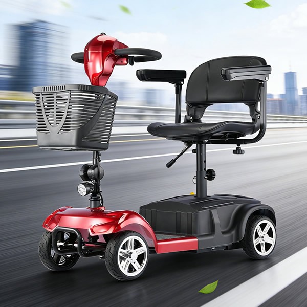 Foldable 4-Wheel Electric Mobility Scooter for Seniors Portable Elderly E-Scooter for Daily Useimg-2