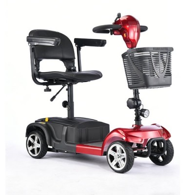 Foldable 4-Wheel Electric Mobility Scooter for Seniors Portable Elderly E-Scooter for Daily Use