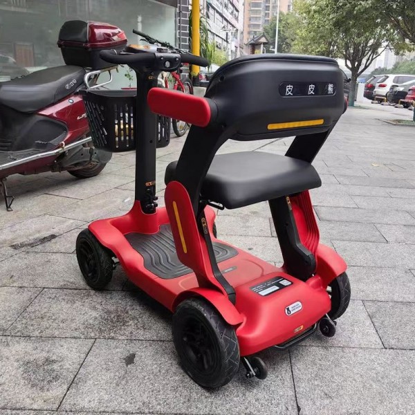 Foldable 4-Wheel Electric Mobility Scooter Long Range Portable Senior E-Scooter for Daily Useimg-5