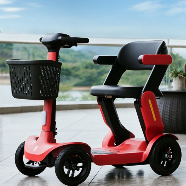 Foldable 4-Wheel Electric Mobility Scooter Long Range Portable Senior E-Scooter for Daily Useimg-6