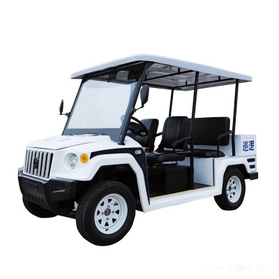 Heavy-Duty Electric Security Patrol Car 4-Passenger Golf Cart Style Vehicle for Resort