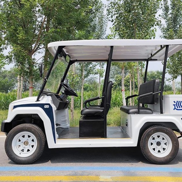 Heavy-Duty Electric Security Patrol Car 4-Passenger Golf Cart Style Vehicle for Resortimg-7