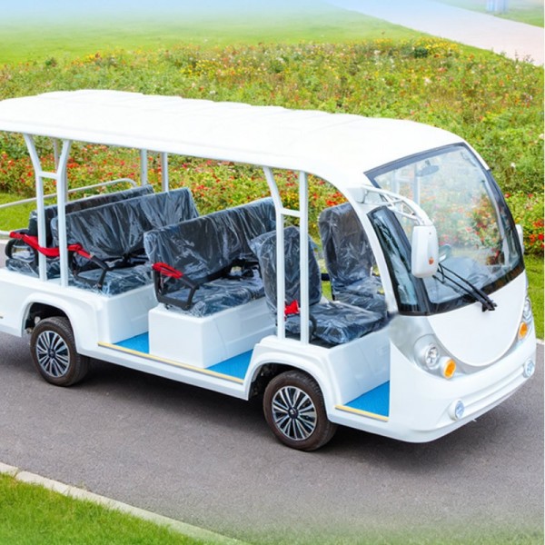 Open Top 8 Seat Electric Tour Bus Quiet Sightseeing Shuttle for Attractions & Hotel Transfersimg-2
