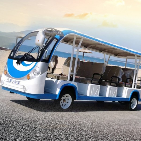 Open Top 8 Seat Electric Tour Bus Quiet Sightseeing Shuttle for Attractions & Hotel Transfersimg-3