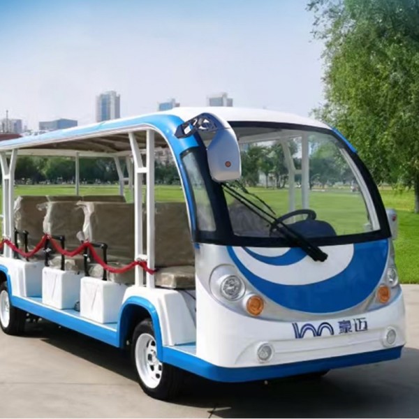 Open Top 8 Seat Electric Tour Bus Quiet Sightseeing Shuttle for Attractions & Hotel Transfersimg-5