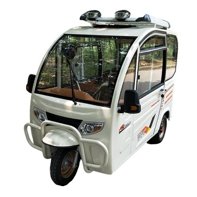 All-Weather Enclosed Electric Trike Passenger 3 Wheel Mobility Scooter for Senior & Family Use