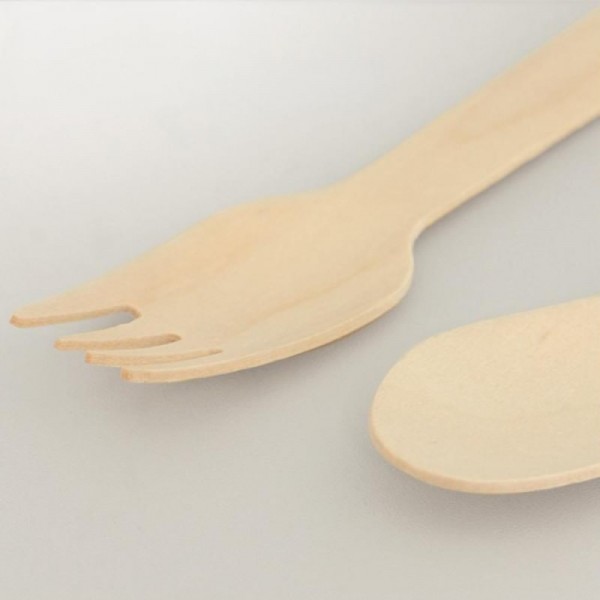 Individually Wrapped Biodegradable Birch Wood Forks Eco-Friendly Disposable Utensils for Cateringimg-4