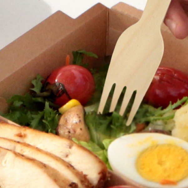 Individually Wrapped Biodegradable Birch Wood Forks Eco-Friendly Disposable Utensils for Cateringimg-6