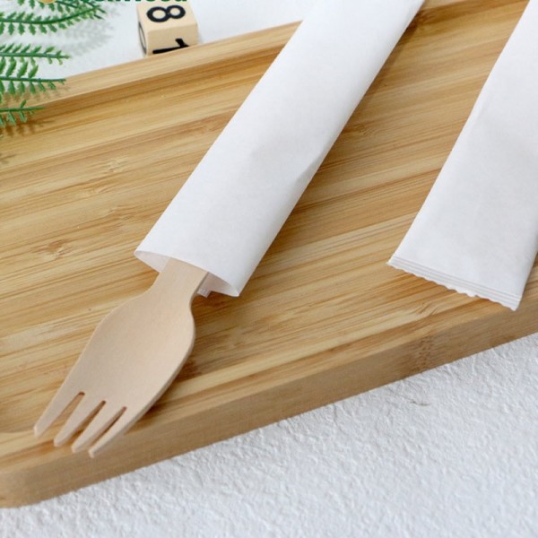Individually Wrapped Biodegradable Birch Wood Forks Eco-Friendly Disposable Utensils for Cateringimg-5