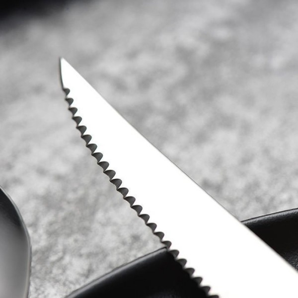 Vintage Rosewood Handle Steak Cutlery Set Stainless Steel Western Tableware for Restaurant & Homeimg-8