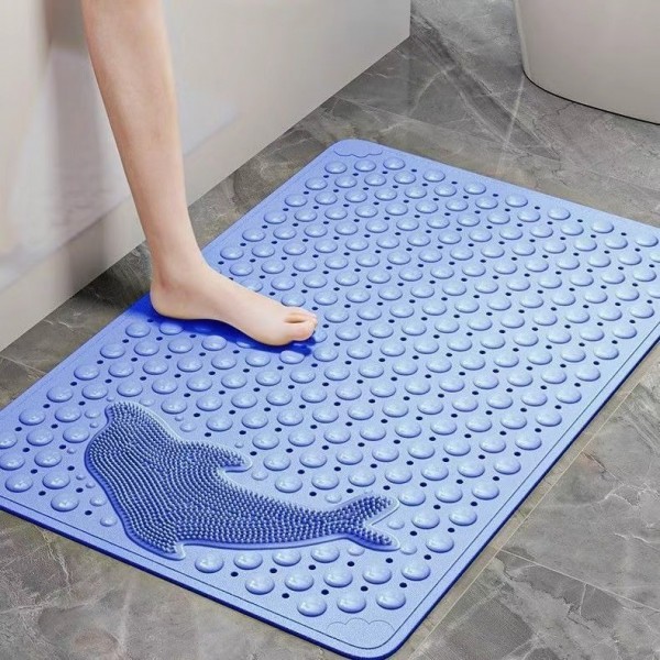 Textured Anti-Slip Bathroom Mat Waterproof Foot Massage Shower Mat for Tub & Shower Safetyimg-5