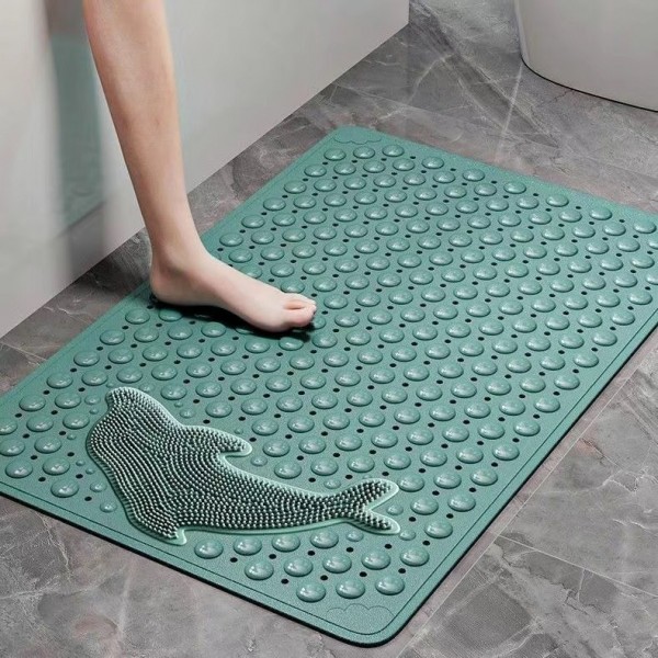 Textured Anti-Slip Bathroom Mat Waterproof Foot Massage Shower Mat for Tub & Shower Safetyimg-7