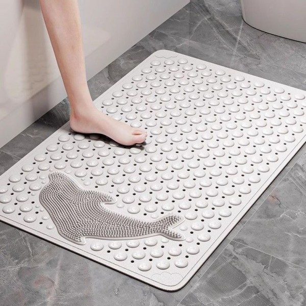 Textured Anti-Slip Bathroom Mat Waterproof Foot Massage Shower Mat for Tub & Shower Safetyimg-8