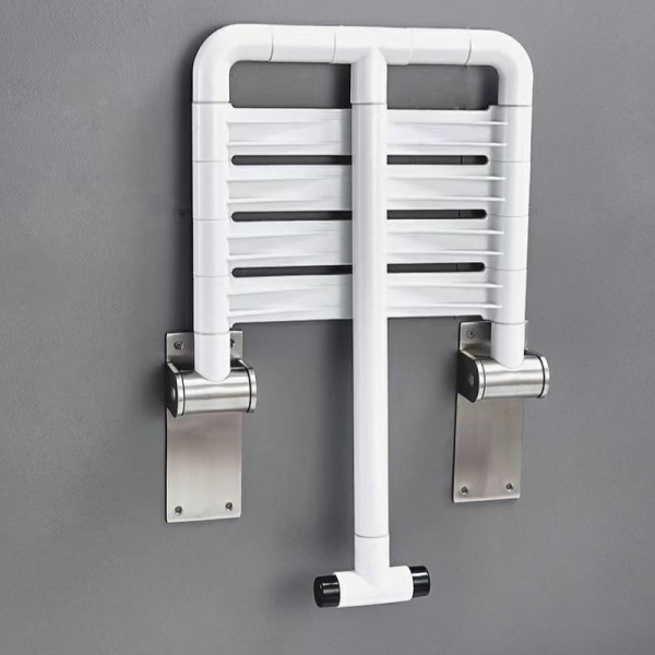 Foldable Wall-Mounted Shower Seat Non-Slip Bathroom Bench for Elderly & Disabledimg-2