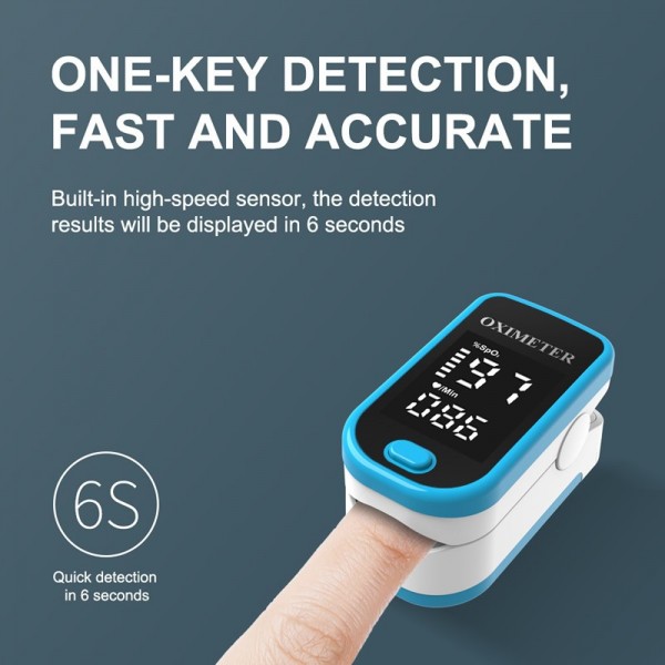 Fingertip Pulse Oximeter LED Display Blood Oxygen Saturation Monitor for Home Useimg-6