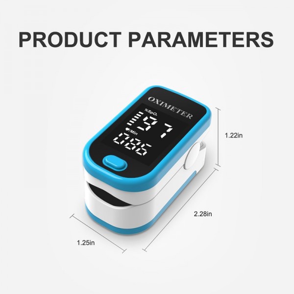 Fingertip Pulse Oximeter LED Display Blood Oxygen Saturation Monitor for Home Useimg-7
