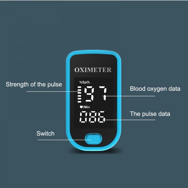Fingertip Pulse Oximeter LED Display Blood Oxygen Saturation Monitor for Home Useimg-8