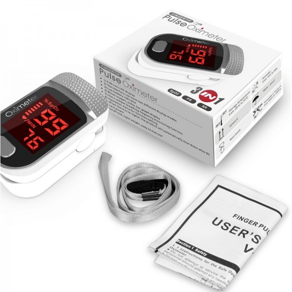 CE & FDA Certified Fingertip Pulse Oximeter Blood Oxygen Saturation Monitor with Respiratory Rateimg-6