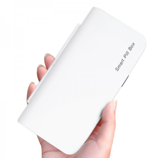 7-Day Smart Pill Box with Alarm Reminder Portable Weekly Pill Organizer for Seniorsimg-4
