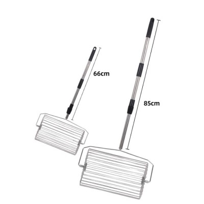 Telescopic Stainless Steel Tennis Ball Picker Roller Type Adjustable Height Ball Retriever for Tenni